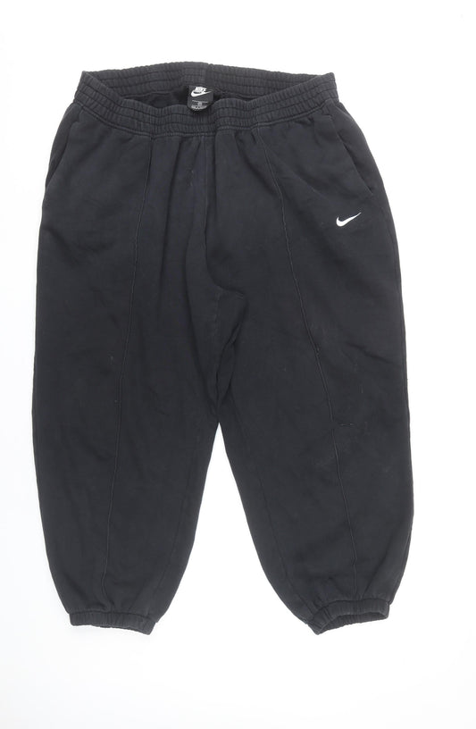 Nike Men’s Black 2XL Sweatpants Tapered Fleece Casual Trousers