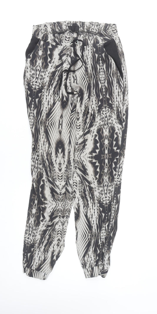 Topshop Women’s Multicoloured Geometric Jogger Trousers UK 8