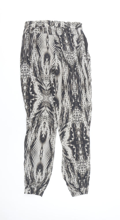 Topshop Women’s Multicoloured Geometric Jogger Trousers UK 8