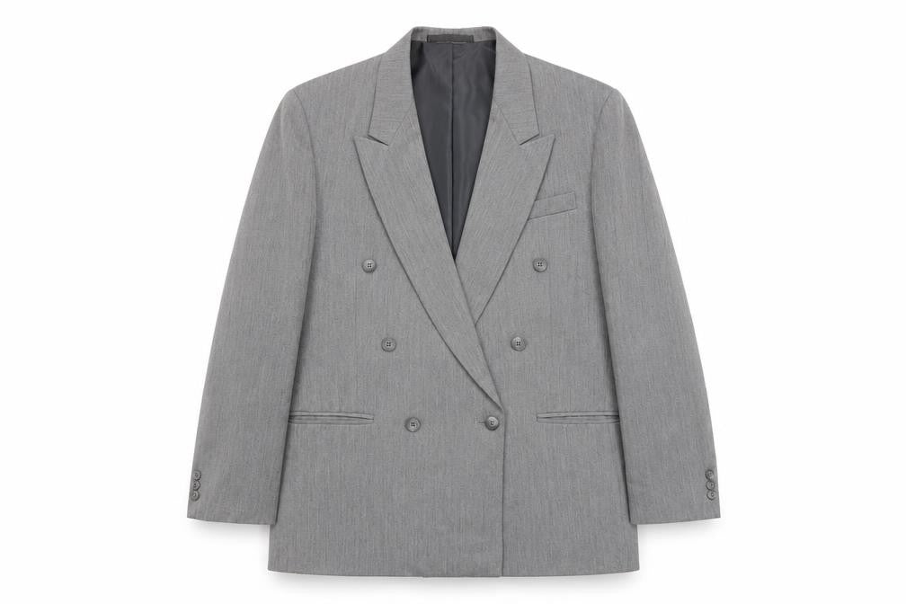Mens UK Size 40 Flex Regular Grey Suit Jacket