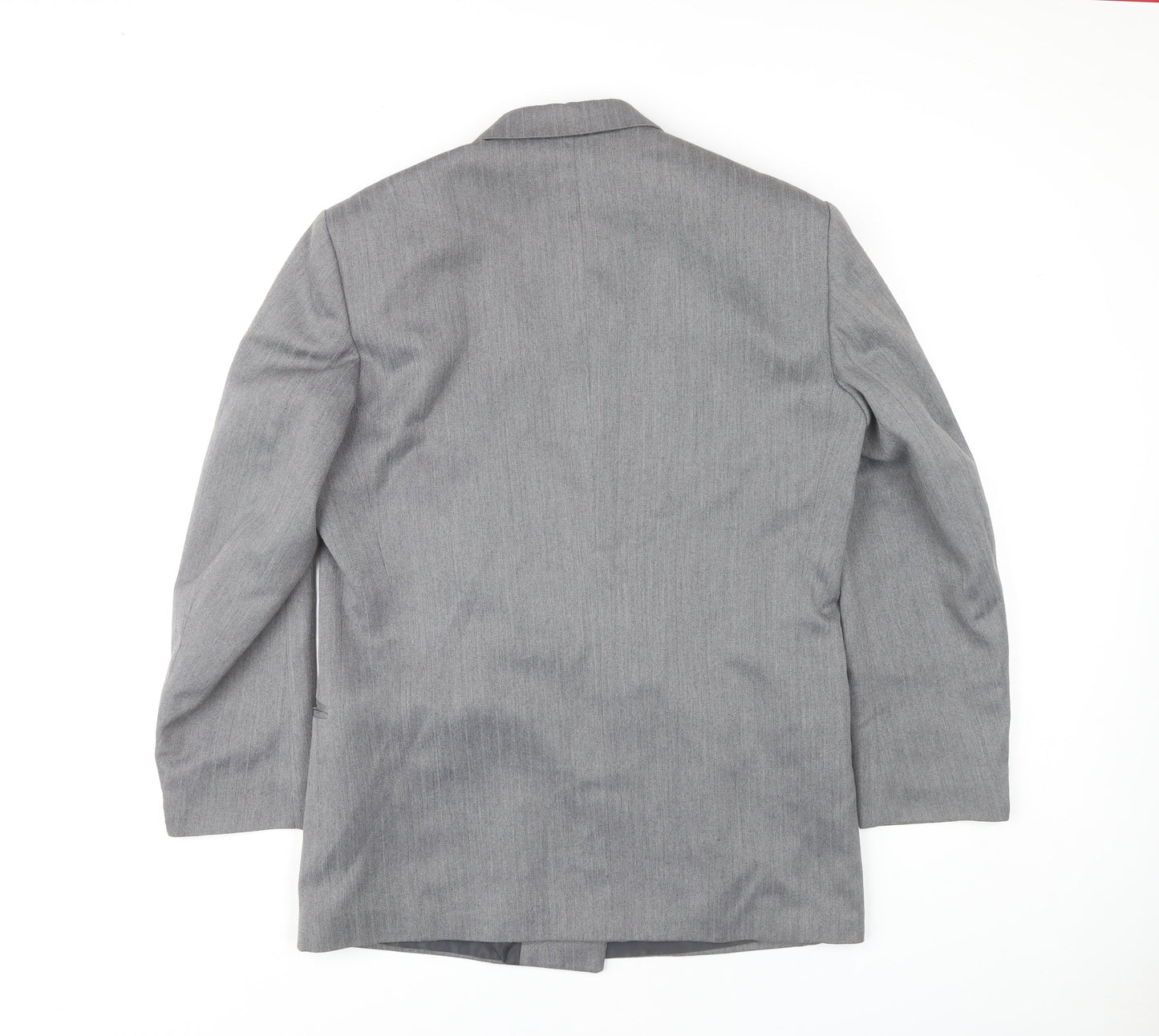 Mens UK Size 40 Flex Regular Grey Suit Jacket