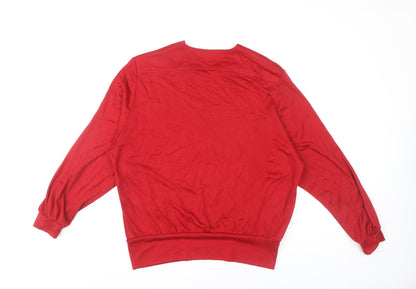 Womens UK Size M Country Casuals Red Basic Blouse