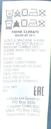 Marks & Spencer Men’s Blue Chino Trousers 32W 33L Regular Fit