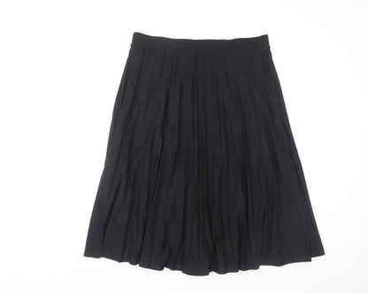 Marks and Spencer Women’s Black Pleated Midi Skirt Size 14