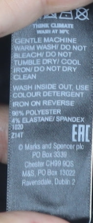 Marks and Spencer Women’s Black Pleated Midi Skirt Size 14