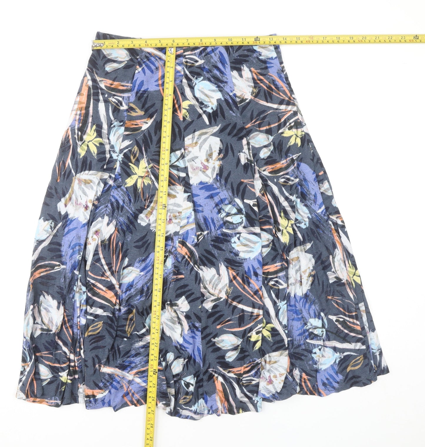 Marks and Spencer Women’s Multicoloured Floral A-Line Skirt Size 10