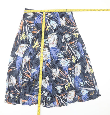 Marks and Spencer Women’s Multicoloured Floral A-Line Skirt Size 10