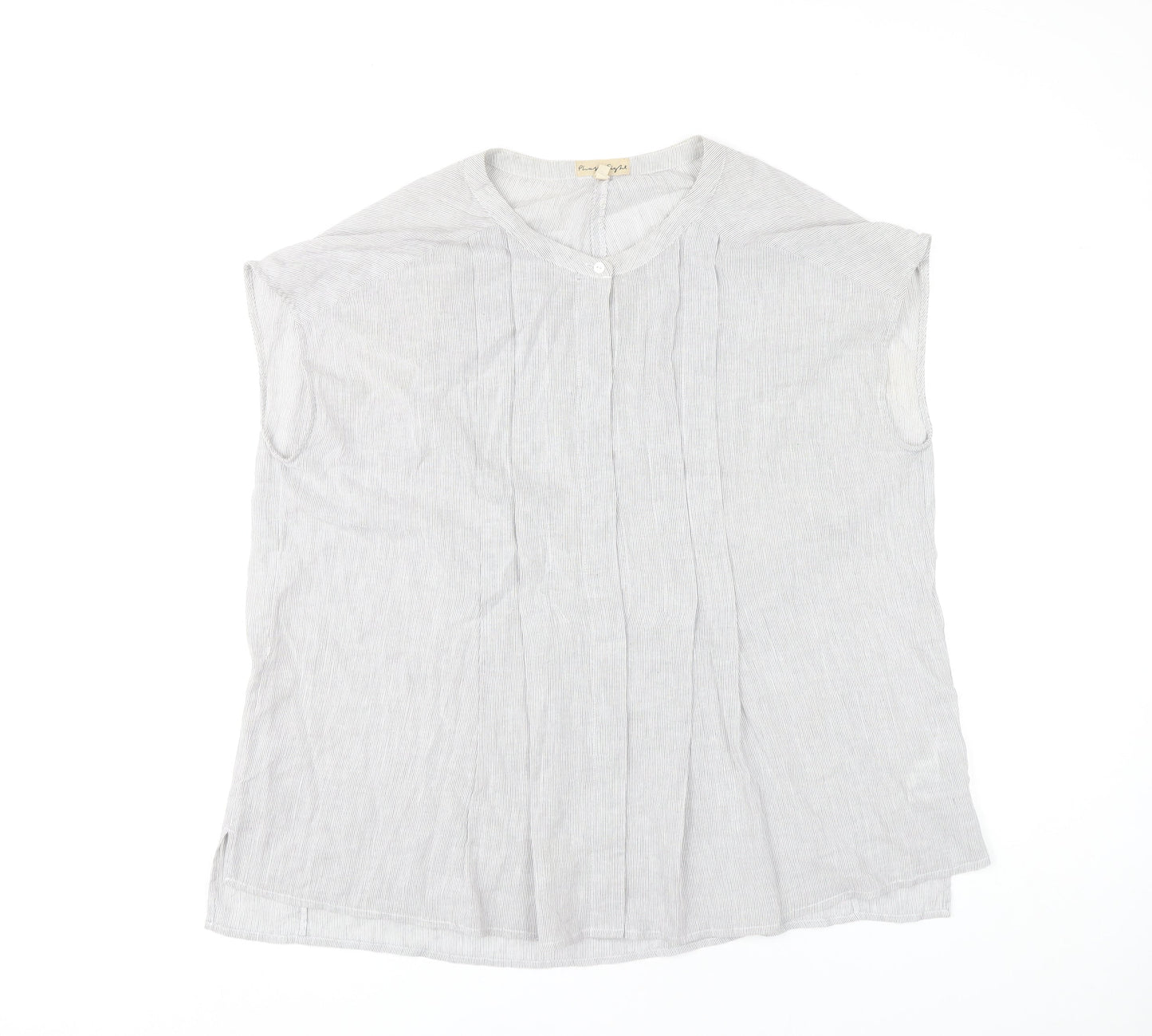Womens UK Size 12 Phase Eight Grey Basic Blouse