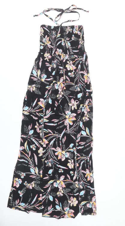Marks and Spencer Women's Multicoloured Size 8 Strapless Midi Dress