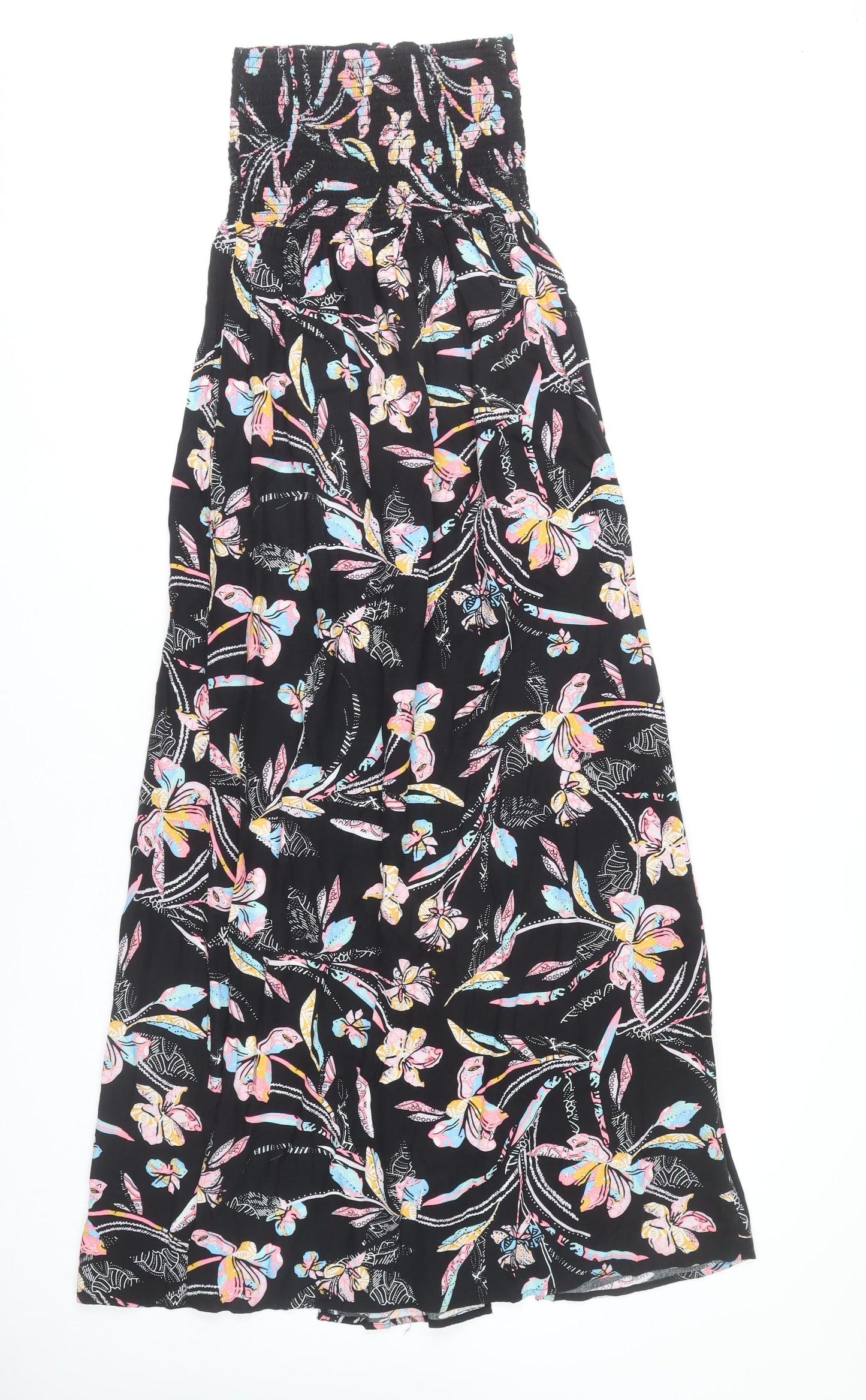 Marks and Spencer Women's Multicoloured Size 8 Strapless Midi Dress