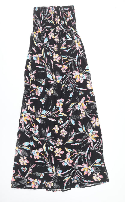 Marks and Spencer Women's Multicoloured Size 8 Strapless Midi Dress