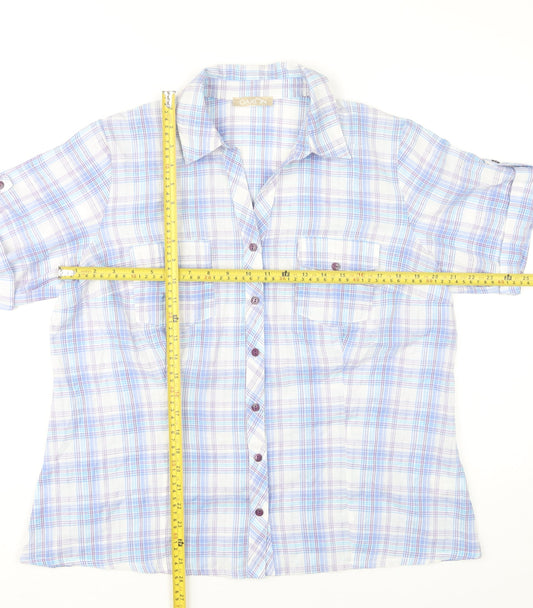 Daxon Women’s Multicoloured Check Button-Up Shirt Size 18