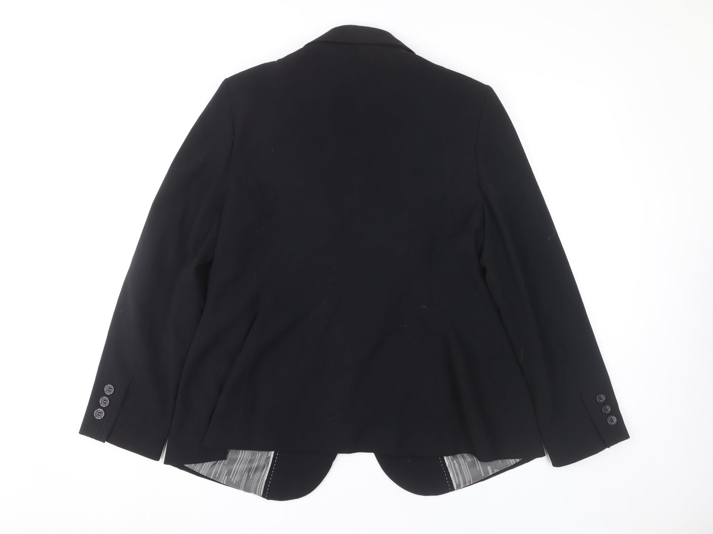 Marks and Spencer Women's Black Size 18 Notch Lapel Blazer