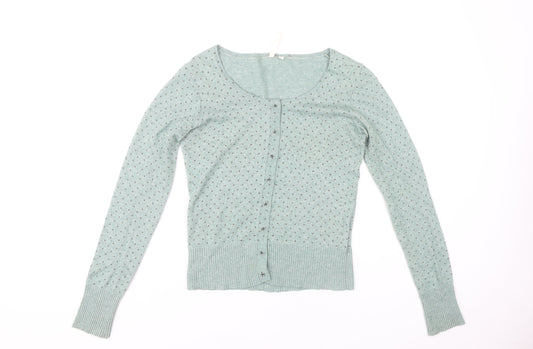 Womens UK Size 12 White Stuff Green Cardigan Jumper