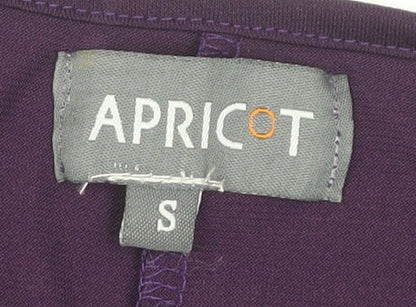 Apricot Women’s Purple V-Neck Wrap Knee Length Dress S