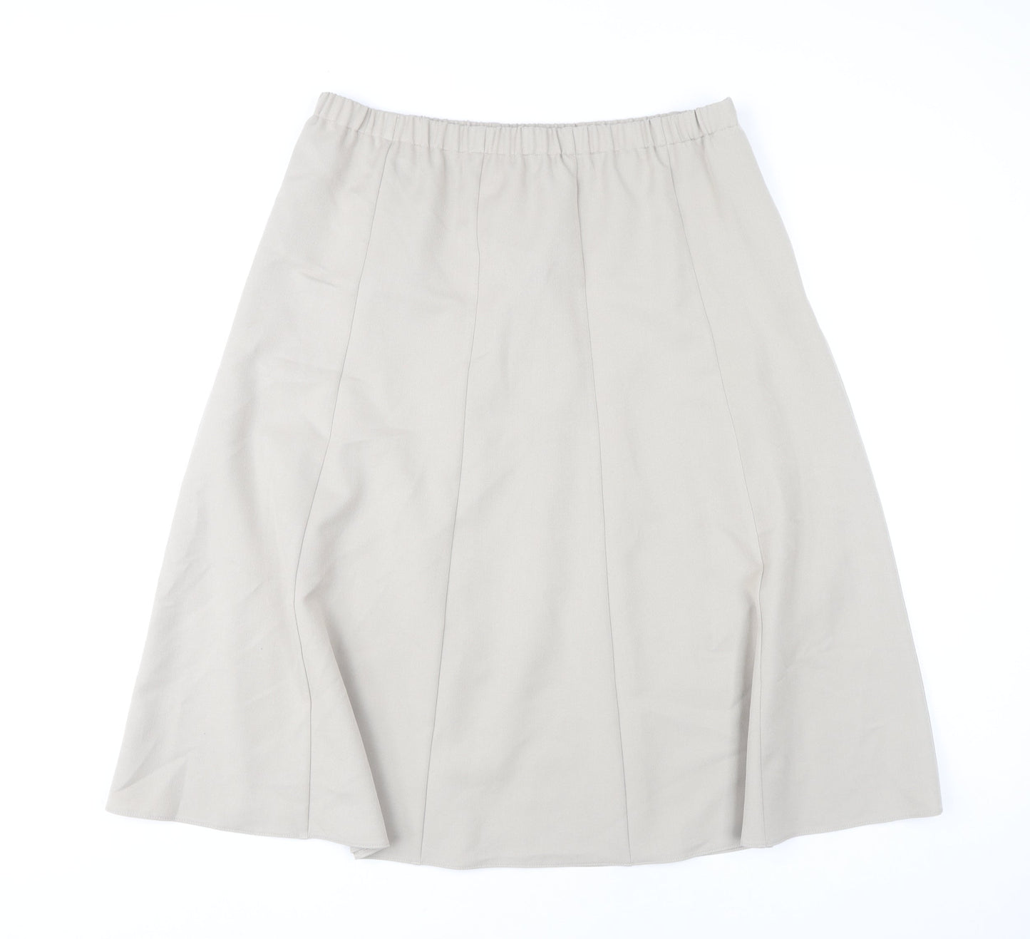 Cotswold Collections Women's Beige Size 18 A-Line Midi Skirt