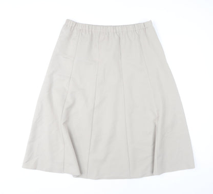 Cotswold Collections Women's Beige Size 18 A-Line Midi Skirt