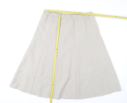Cotswold Collections Women's Beige Size 18 A-Line Midi Skirt