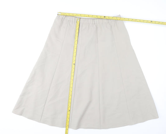 Cotswold Collections Women's Beige Size 18 A-Line Midi Skirt