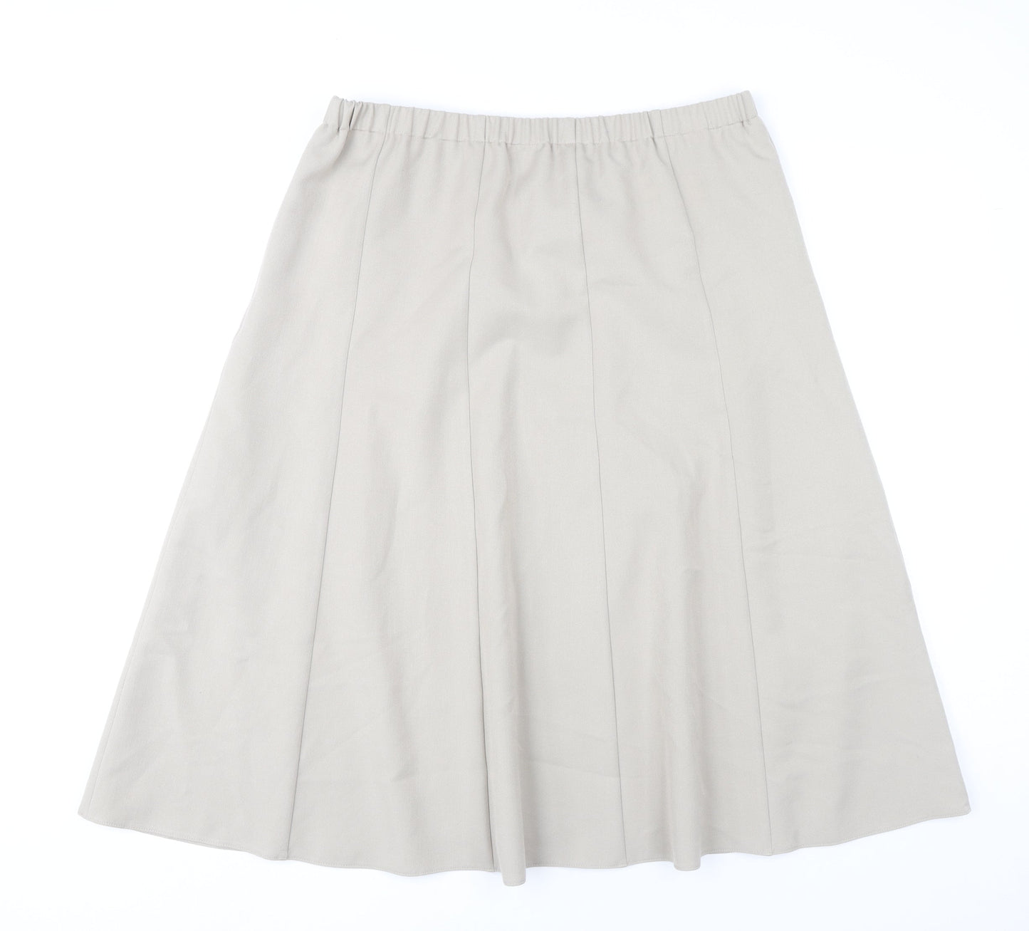 Cotswold Collections Women's Beige Size 18 A-Line Midi Skirt