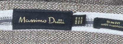 Massimo Dutti Men’s Grey Slim Fit Chino Trousers 34in Waist