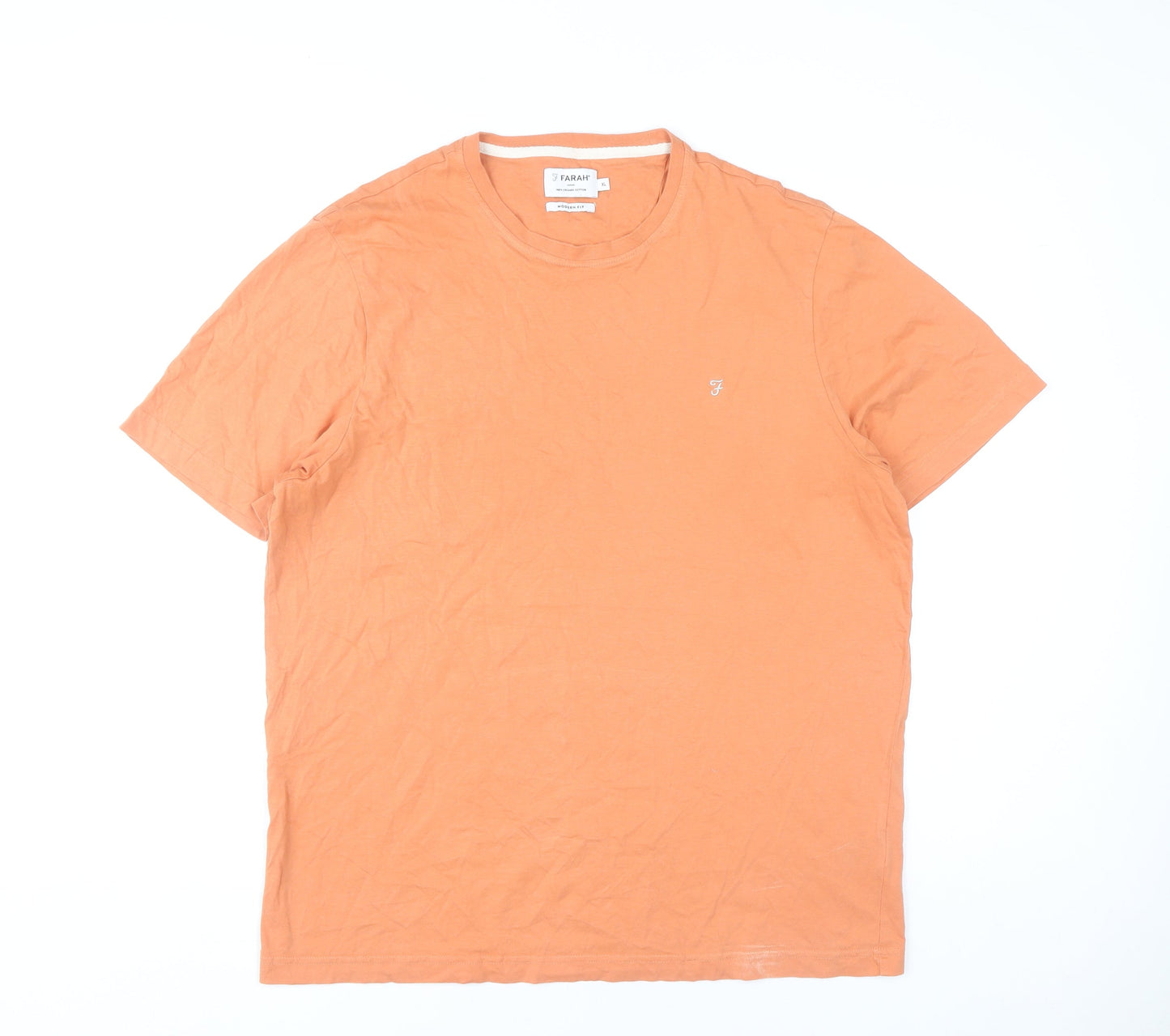 Mens UK Size XL Farah Orange  T-Shirt
