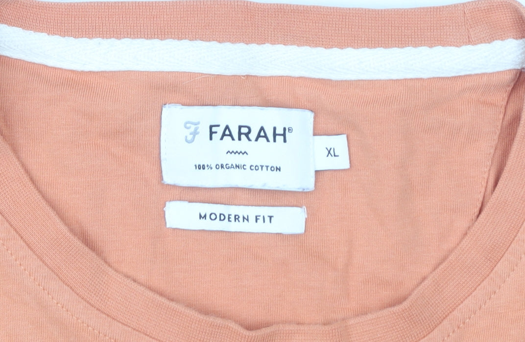 Mens UK Size XL Farah Orange  T-Shirt
