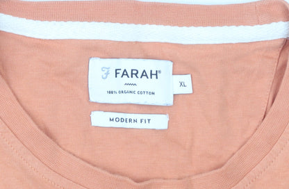 Mens UK Size XL Farah Orange  T-Shirt