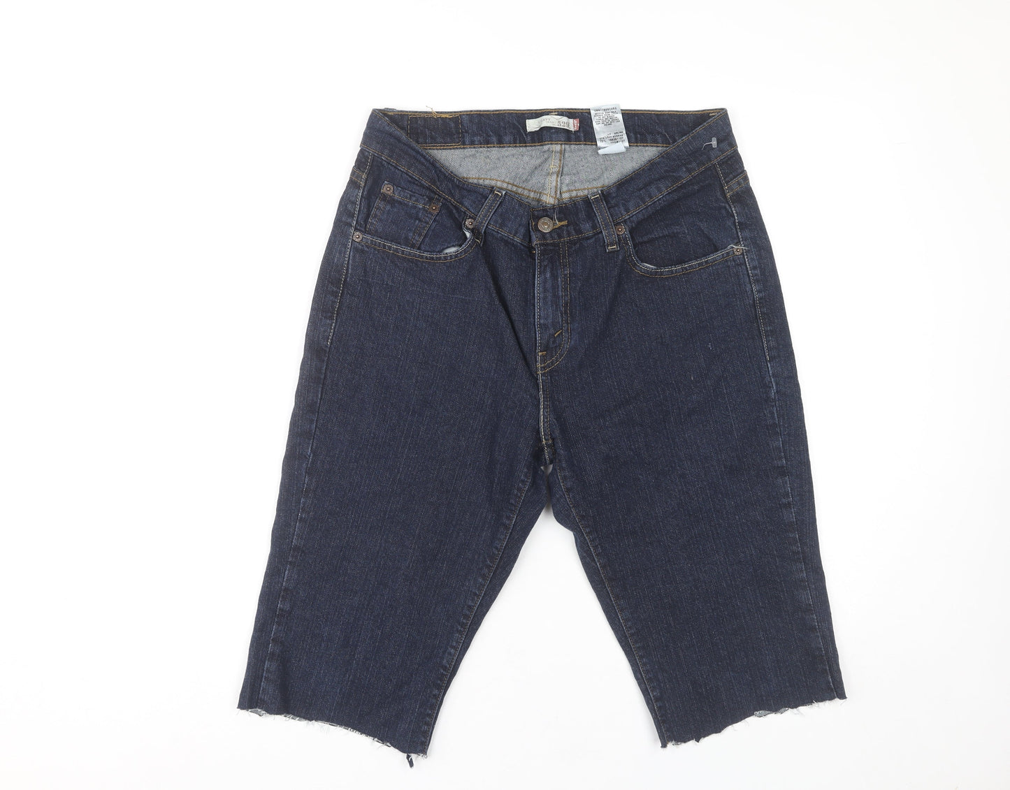 Levi's Women Blue Size 10 Bermuda Denim Stretch Shorts