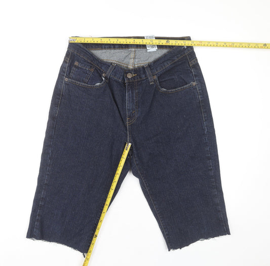 Levi's Women Blue Size 10 Bermuda Denim Stretch Shorts