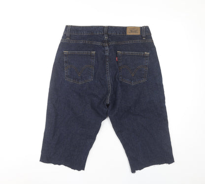 Levi's Women Blue Size 10 Bermuda Denim Stretch Shorts