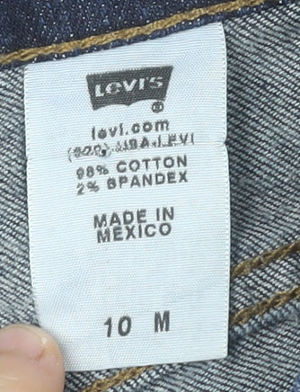 Levi's Women Blue Size 10 Bermuda Denim Stretch Shorts