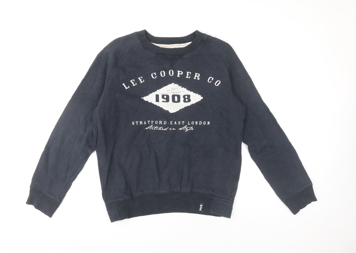 Mens UK Size S Lee Cooper Blue Pullover Sweatshirt