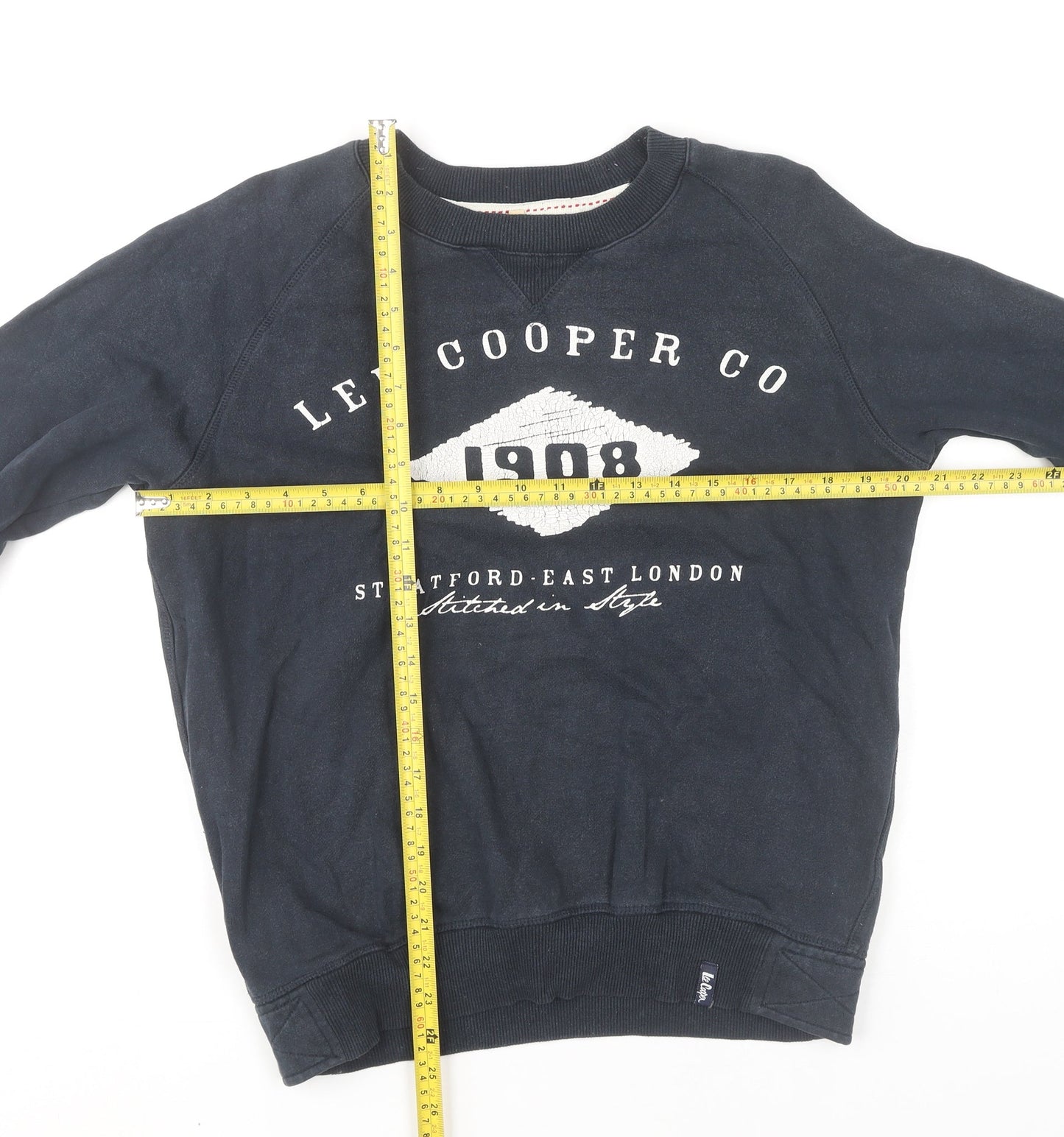Mens UK Size S Lee Cooper Blue Pullover Sweatshirt
