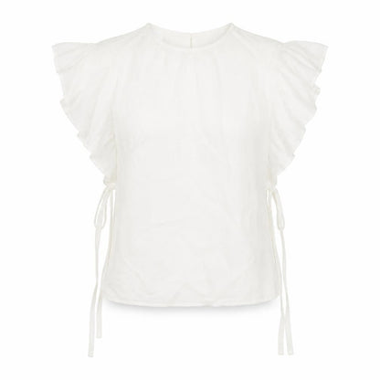 Womens UK Size M Zara Basic White Basic Blouse
