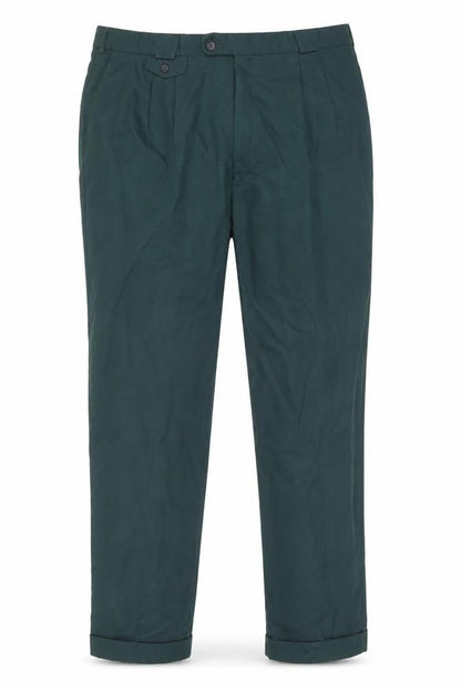 Mens UK Size 42 Oakman Regular Fit BusinessFormal Green Trousers