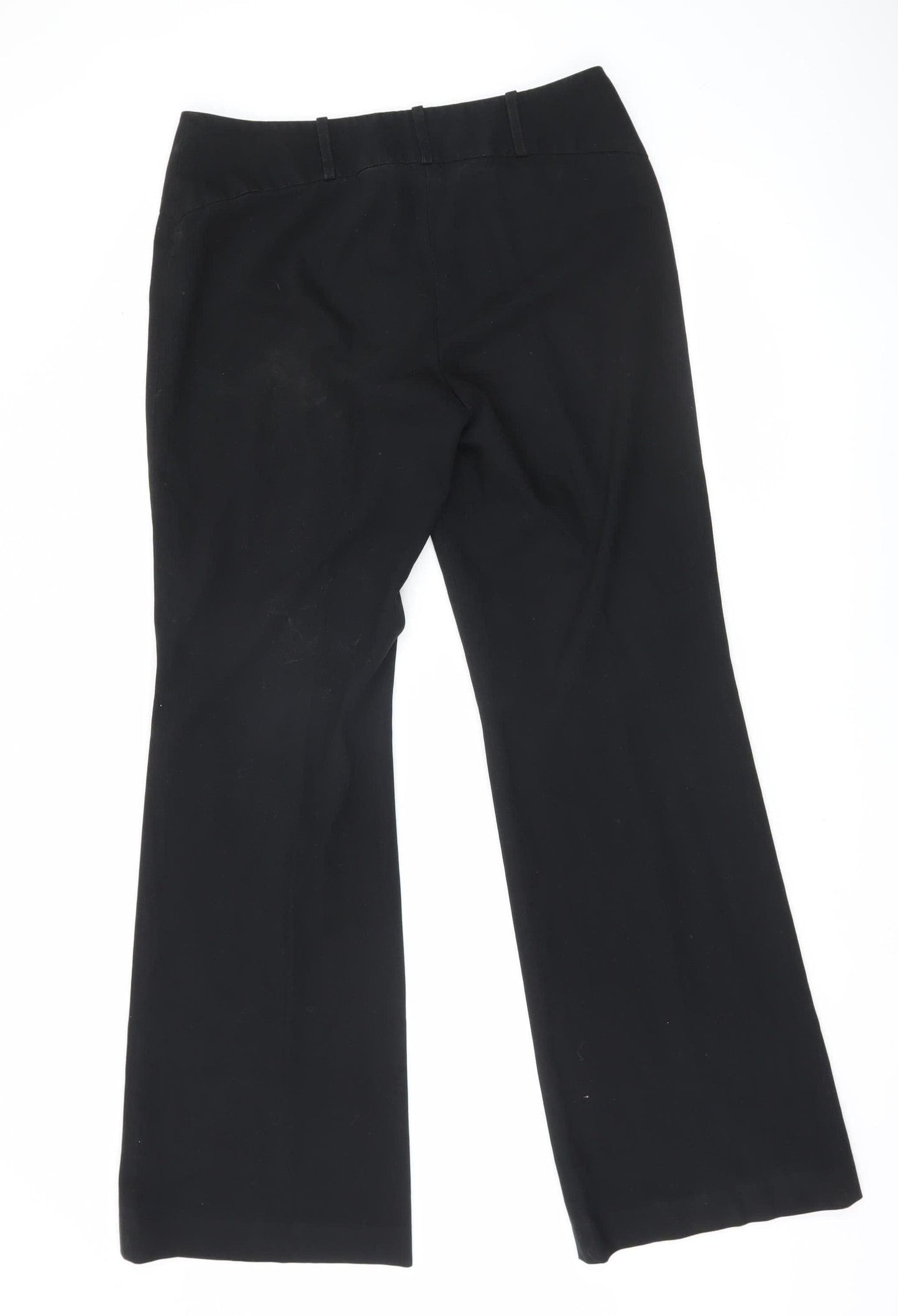 Womens UK Size 12 NEXT Regular Fit Dress Pants Black Trousers