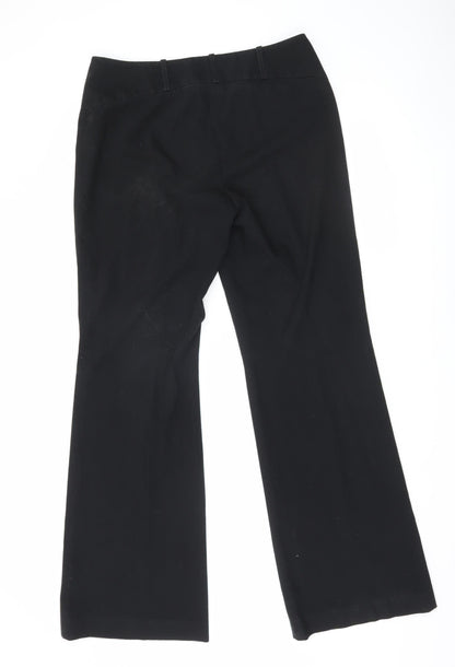 Womens UK Size 12 NEXT Regular Fit Dress Pants Black Trousers