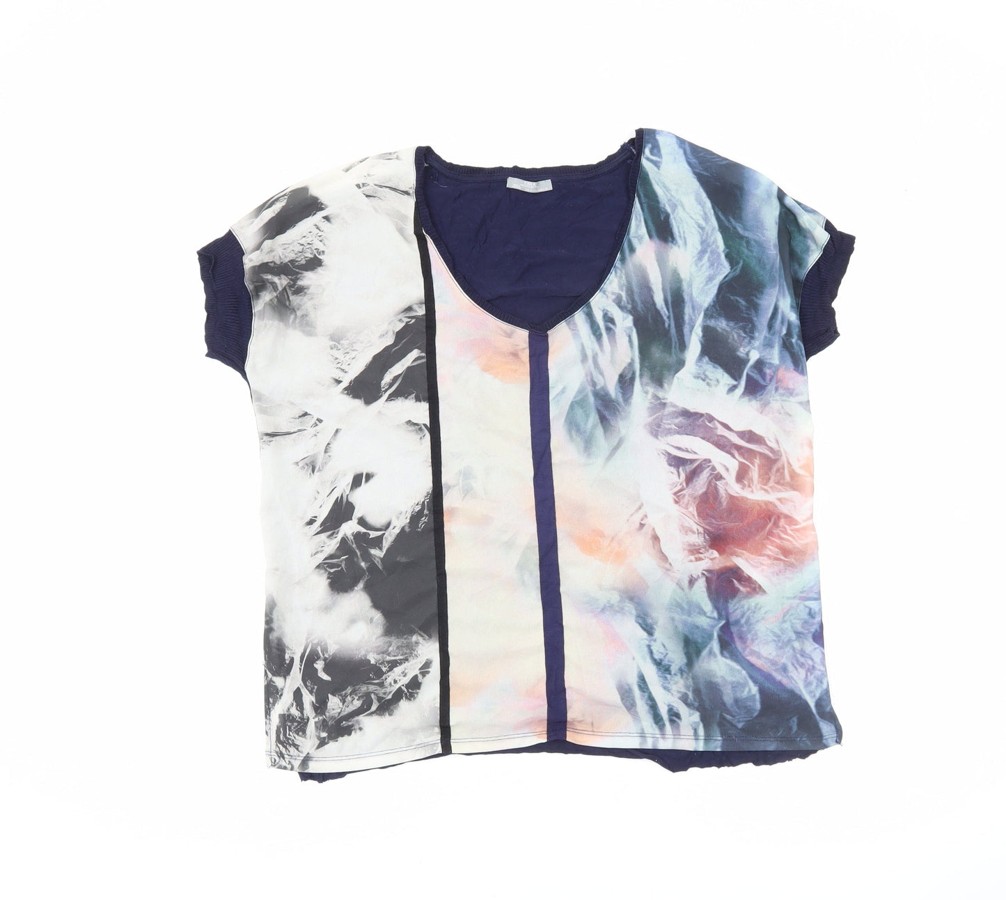 Womens UK Size M Zara Multicoloured Basic T-Shirt