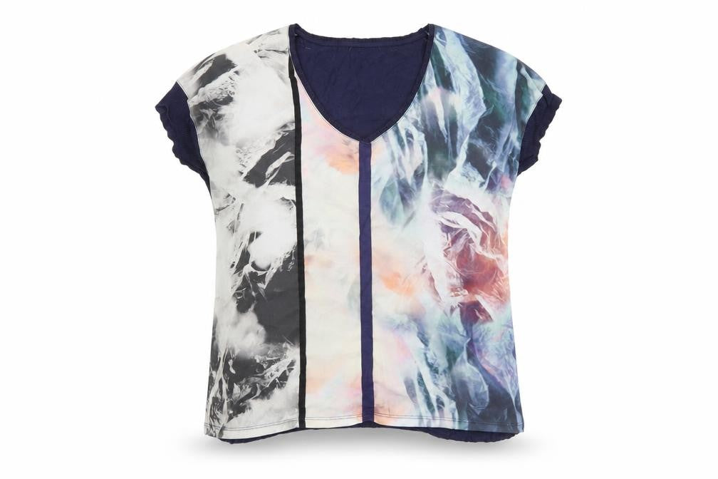 Womens UK Size M Zara Multicoloured Basic T-Shirt