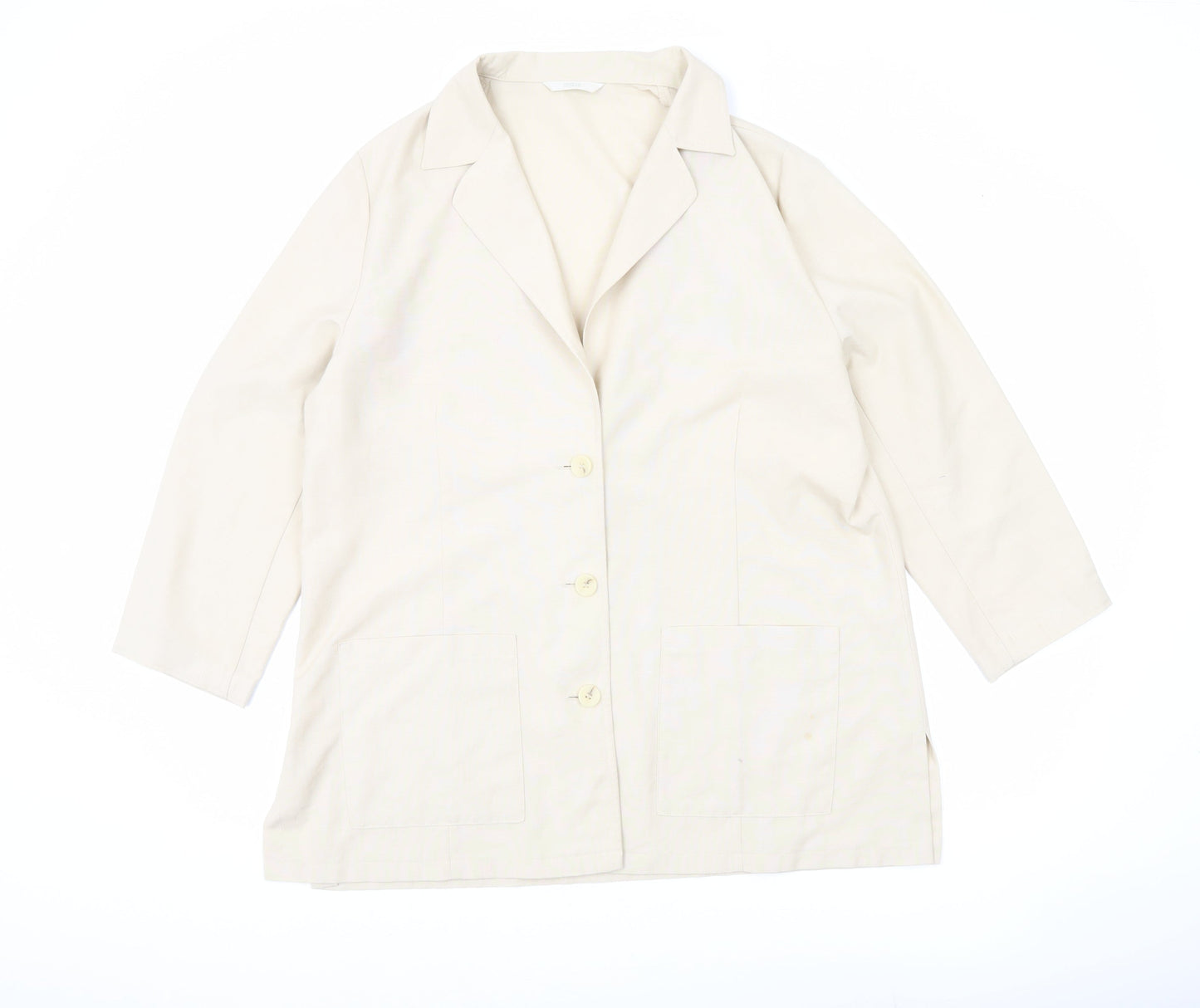 Marks and Spencer Women’s Beige Blazer Jacket UK 18 Regular Fit