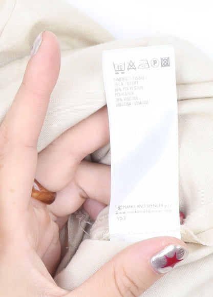 Marks and Spencer Women’s Beige Blazer Jacket UK 18 Regular Fit