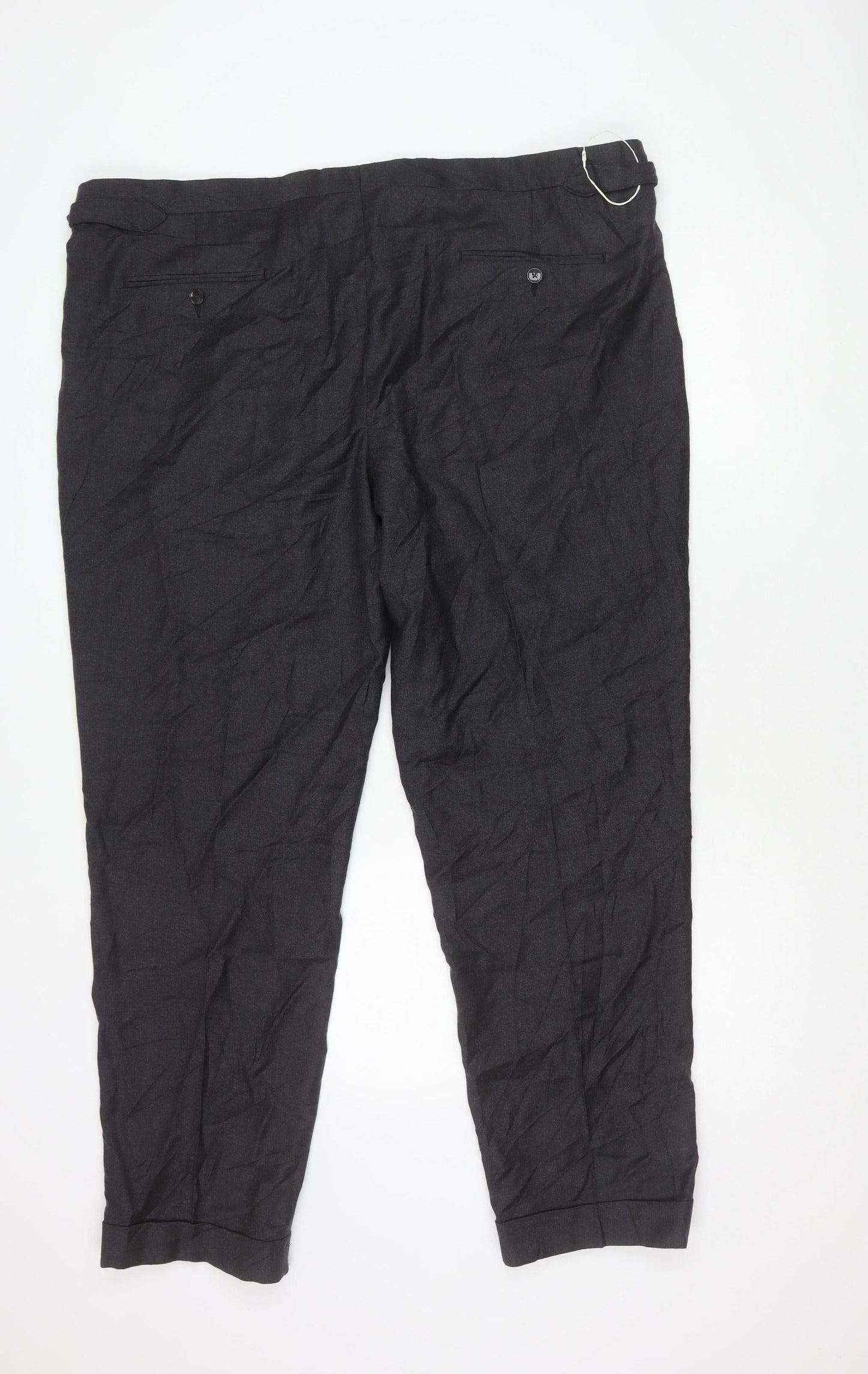 Marks and Spencer Men's Grey Wool Dress Pants 44x31 Big & Tall