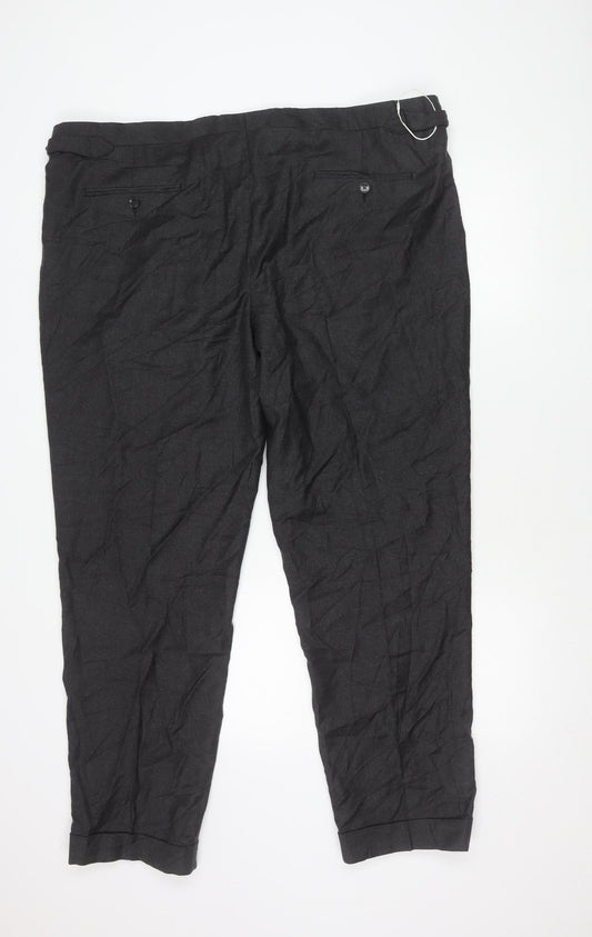 Marks and Spencer Men's Grey Wool Dress Pants 44x31 Big & Tall