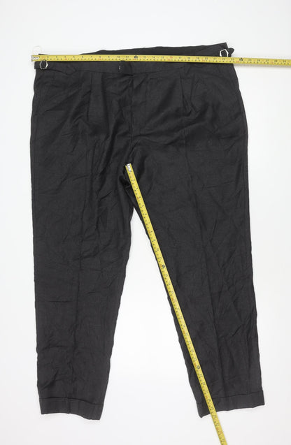 Marks and Spencer Men's Grey Wool Dress Pants 44x31 Big & Tall