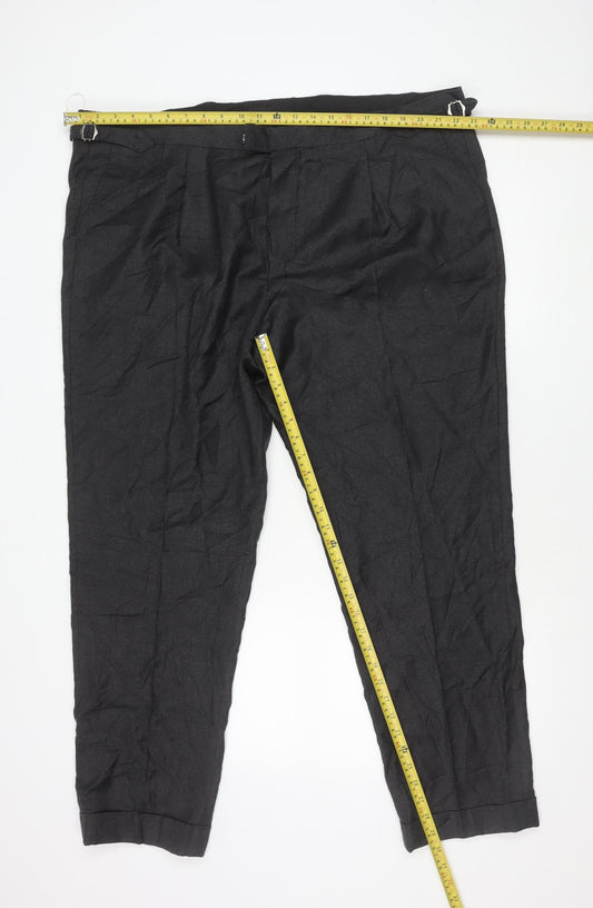 Marks and Spencer Men's Grey Wool Dress Pants 44x31 Big & Tall