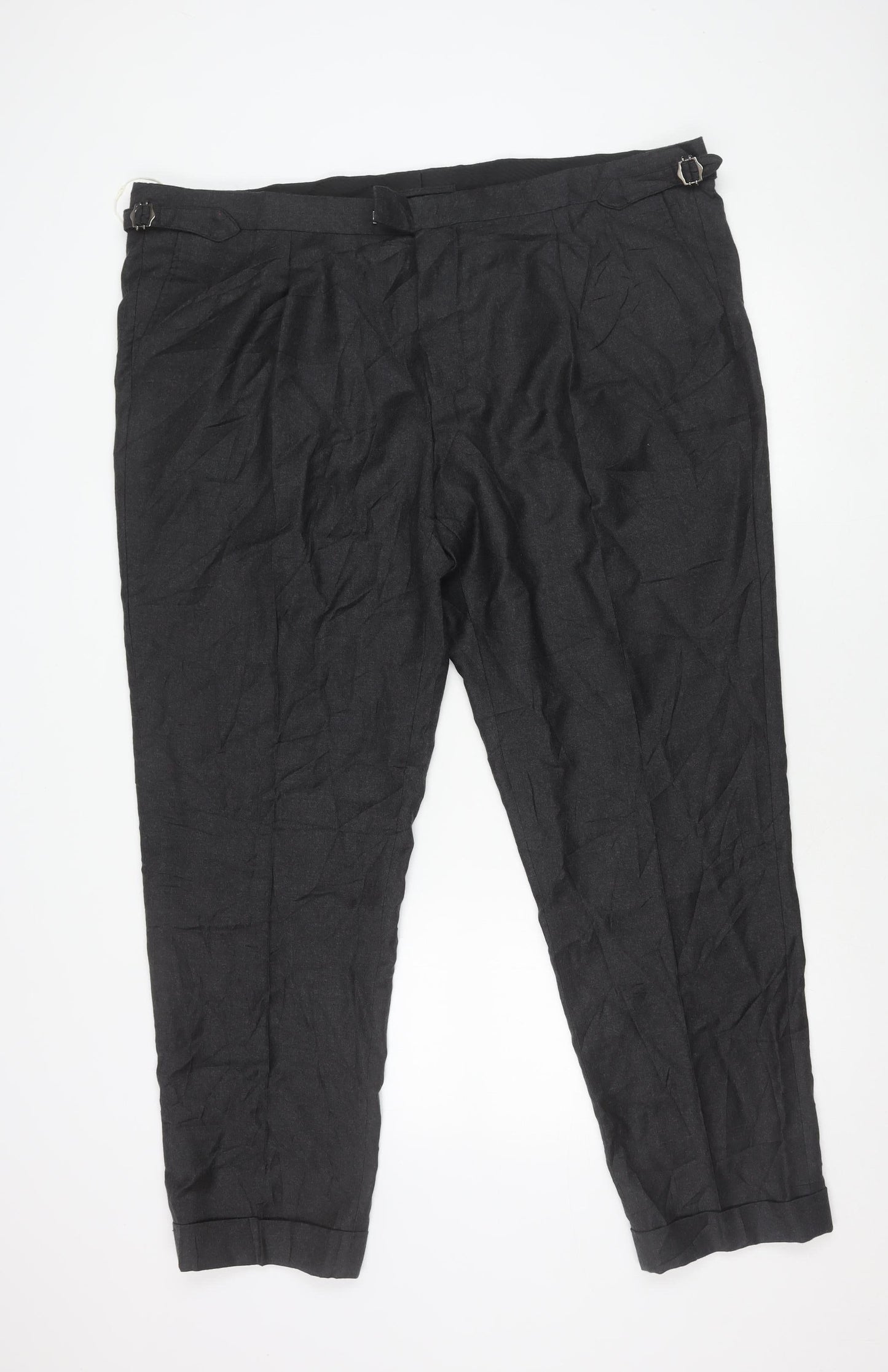 Marks and Spencer Men's Grey Wool Dress Pants 44x31 Big & Tall