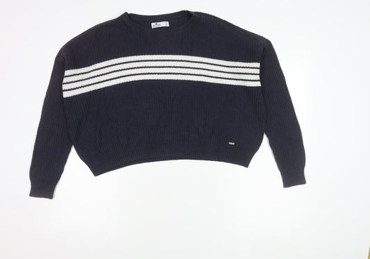 Womens UK Size S Hollister Blue Pullover Jumper