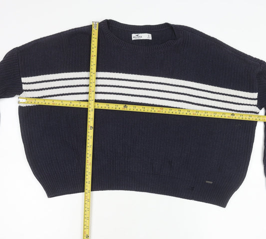 Womens UK Size S Hollister Blue Pullover Jumper