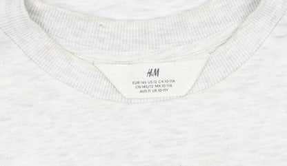 H&M Girls Grey Seattle Print Pullover Sweatshirt - 11 Years